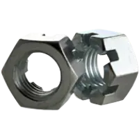 Slotted Hex Nut Zinc
